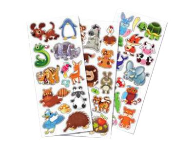 Oberthur - 42 Gomettes - animaux 