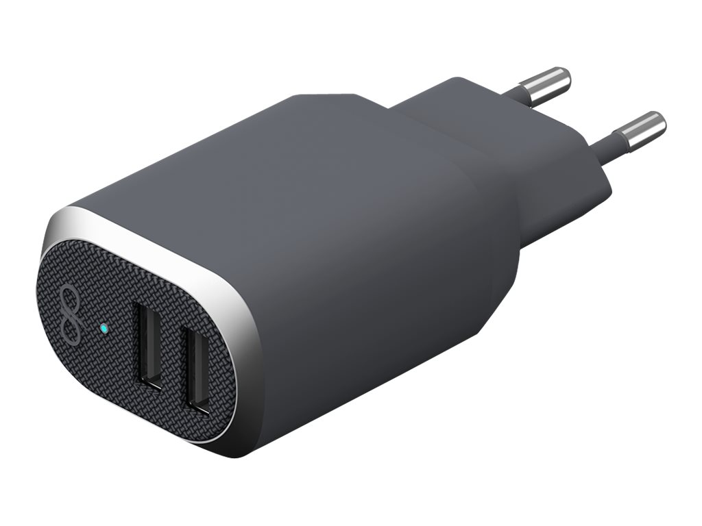 BigBen Force Power - chargeur secteur pour smartphone - 2 USB 