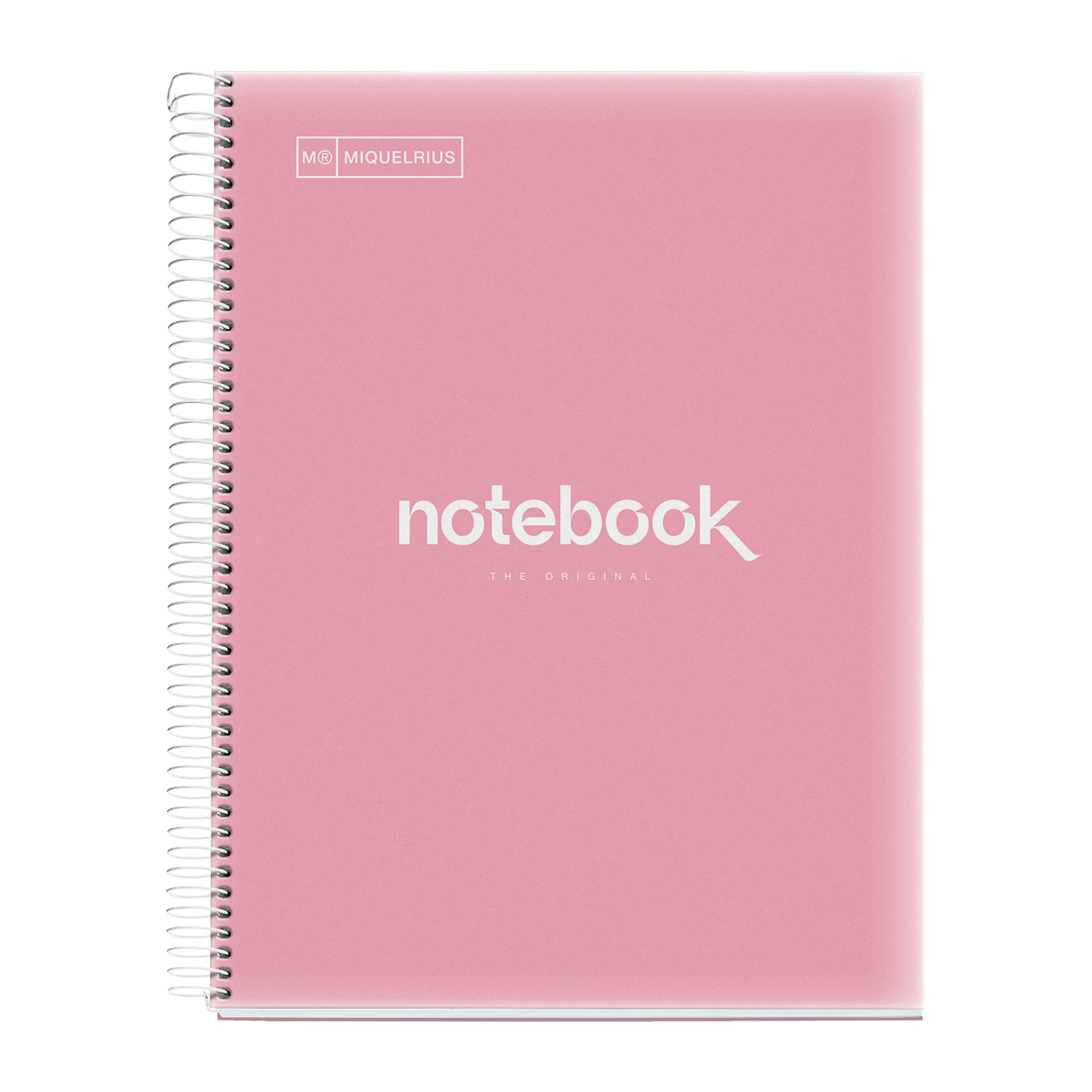 Miquelrius - Lot de 3 cahiers A5 quadrillés, Notebook The Original Classico, 8 bandes colorées, couverture polypropylène, 2 perforations pour classement, 200 feuilles de 70 g/m², carnet quadrillé 5 x
