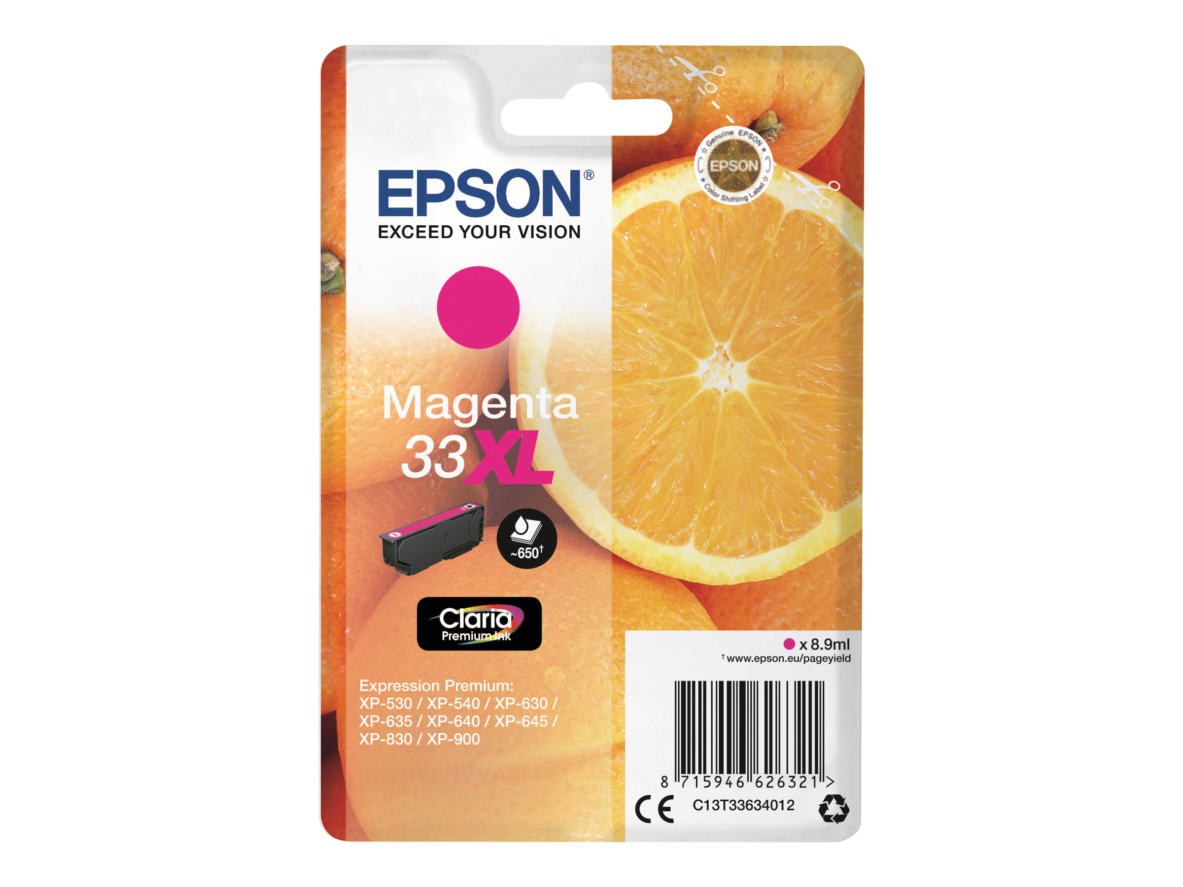 Epson 33XL Oranges - magenta - cartouche d'encre originale