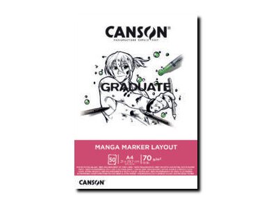 Canson Graduate Manga Marker Layout - Bloc dessin - 50 feuilles
