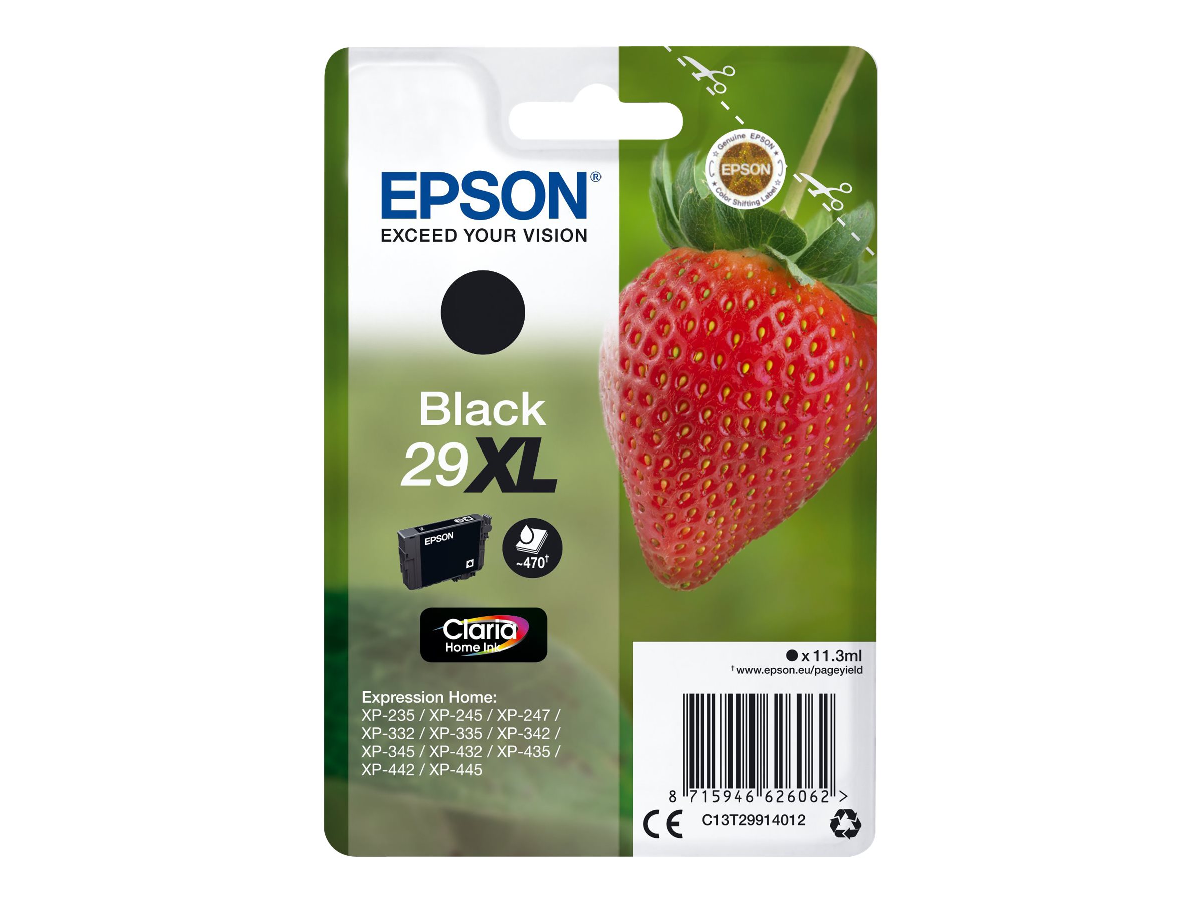 Epson 29 Fraise - noir - cartouche d'encre originale