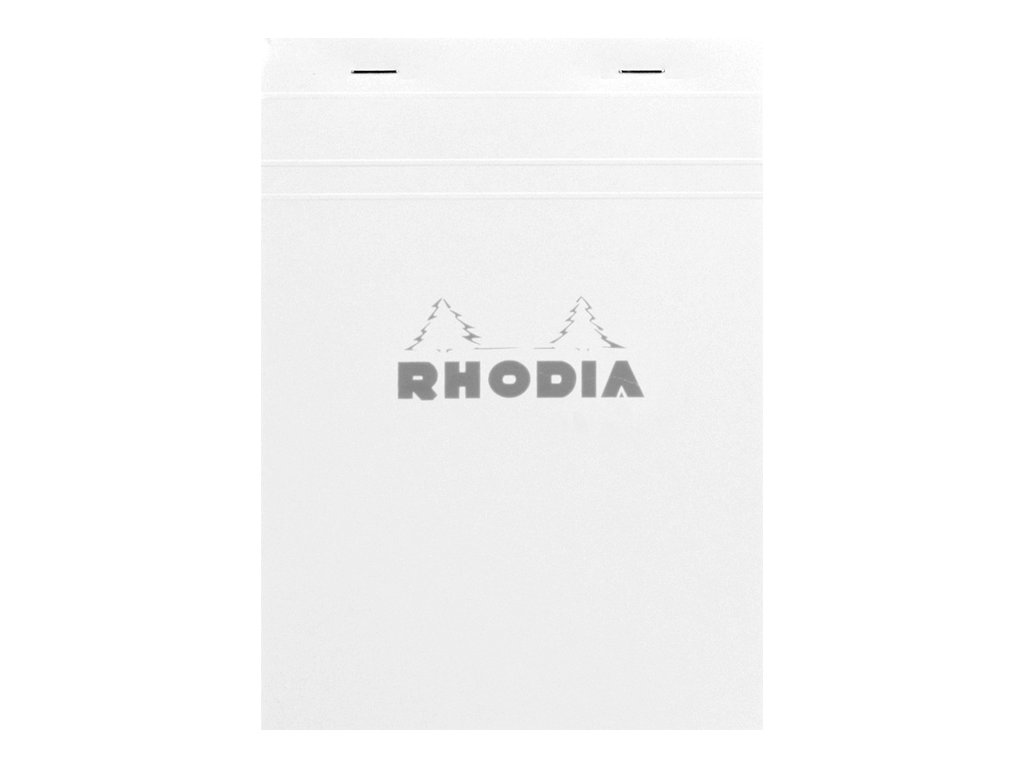 Rhodia - Bloc notes N°16 - A5 - 160 pages - petits carreaux - 80g - blanc