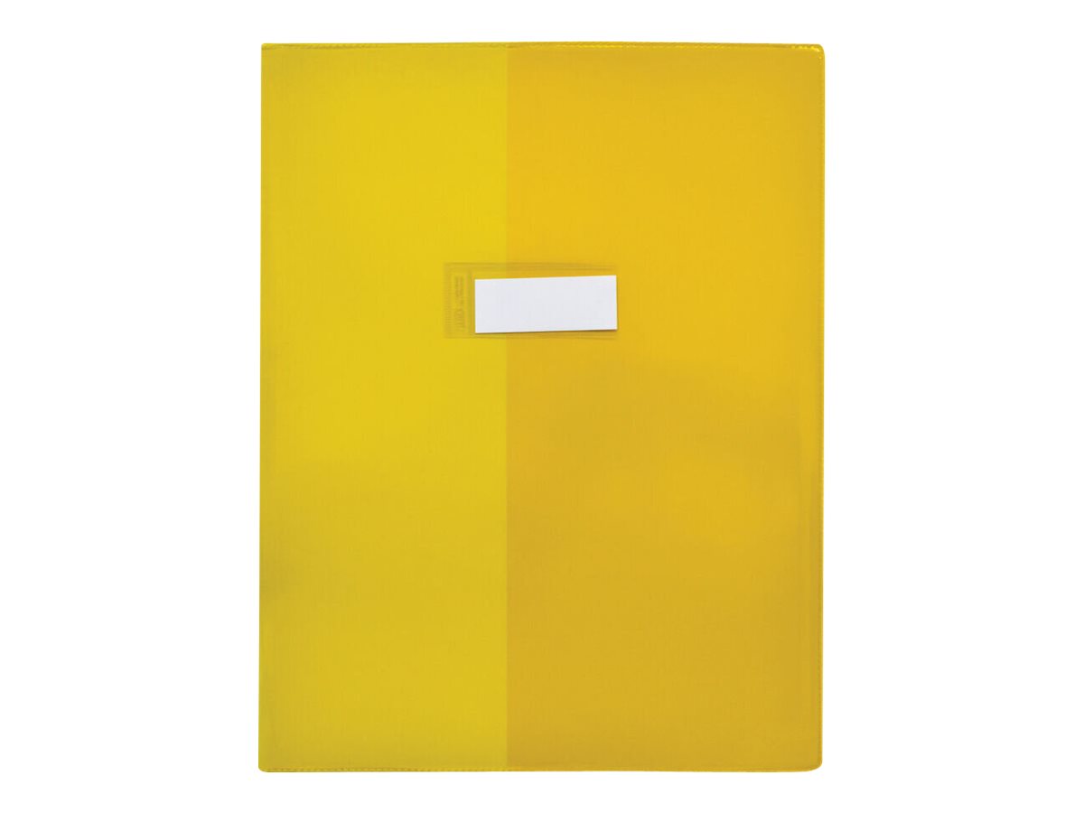 Oxford - Protège cahier sans rabat - 24 x 32 cm - Cristal Luxe - jaune