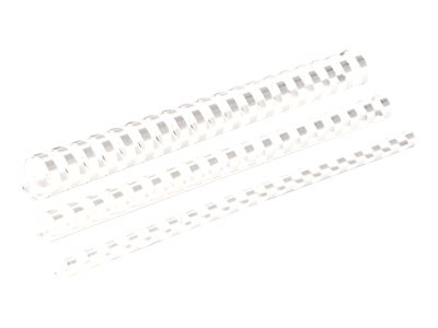 Spirales De Reliure 23 Anneaux - 15,9 Mm (5/8"), Division 2:1 - Lot De 50, Couleur Blanc - Pour Documents A4 - 8