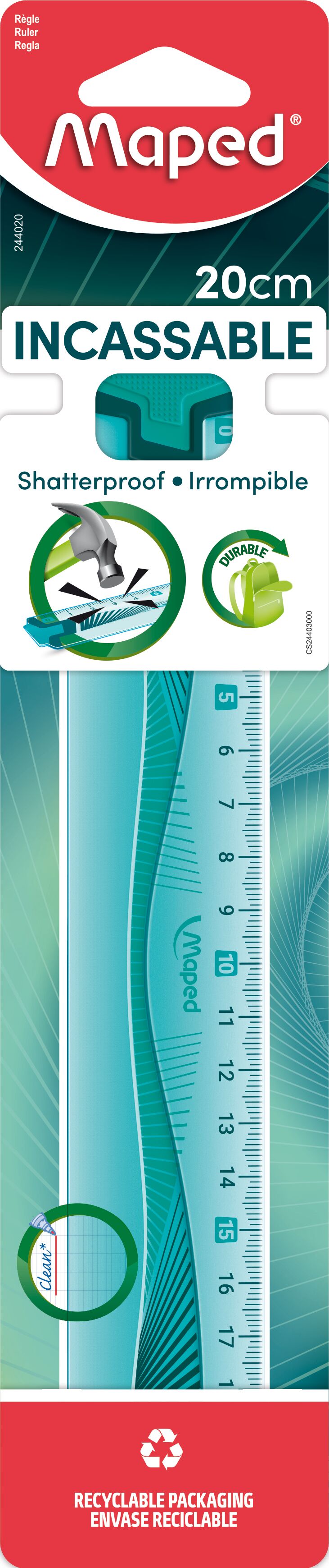 Règle SOURCING MAP Droit Plastique Règle 12cm Métrique Plastique Transparent Outil Mesure pour Salles Classe Maison Bureau - Beaux-Arts et Loisirs créatifs