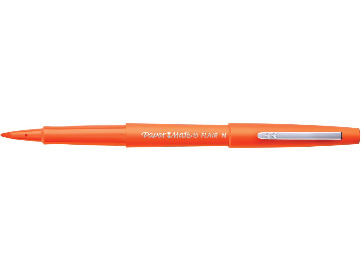 Papermate Flair Lot De 4 Stylos Feutres Noirs Et Rouges - Pointe 1.0mm Sans Bavures