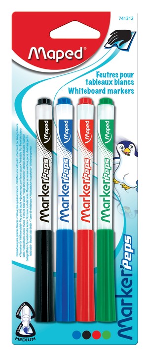 Maped - Kit ardoise blanche incassable - avec feutre et effaceur