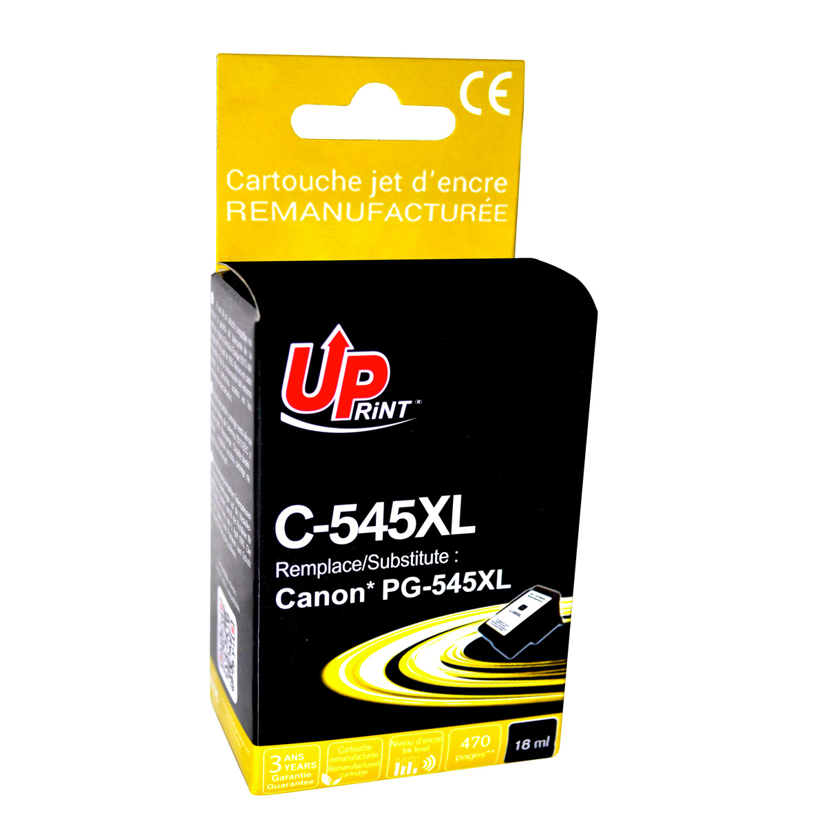 Cartouche D'Encre Noire Remanufacturée PG-545XL Pour Canon Pixma MX495 - Compatible