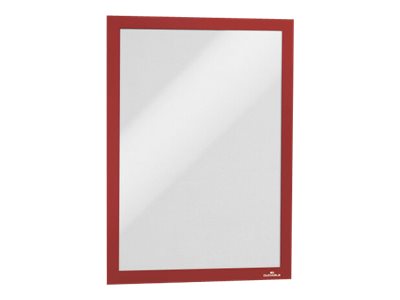 Présentoir à Prospectus Pliable Deflecto Format A3 - Support Sol Réglable, Cadre Clip, Aluminium Argenté