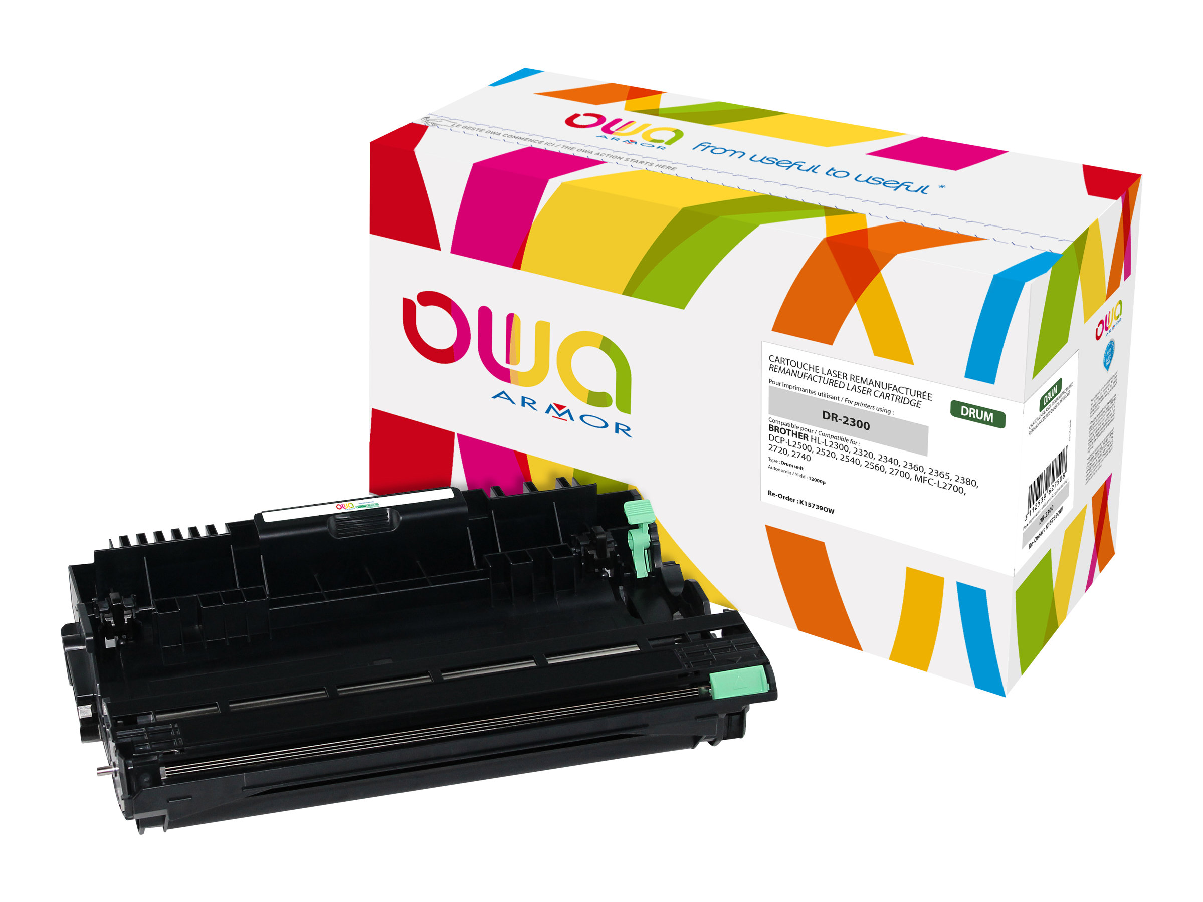 Tambour D'image Brother DR2300 Compatible – Neuf, Pour Imprimantes Laser Brother