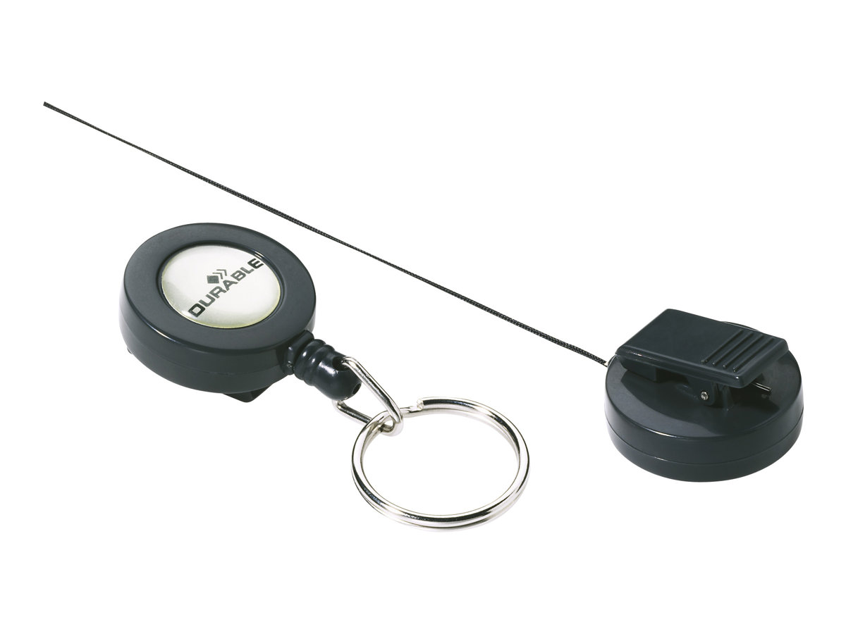 AOBETAK Porte Clés Rétractable, Lot De 2 Robuste Porte Badge Enrouleur