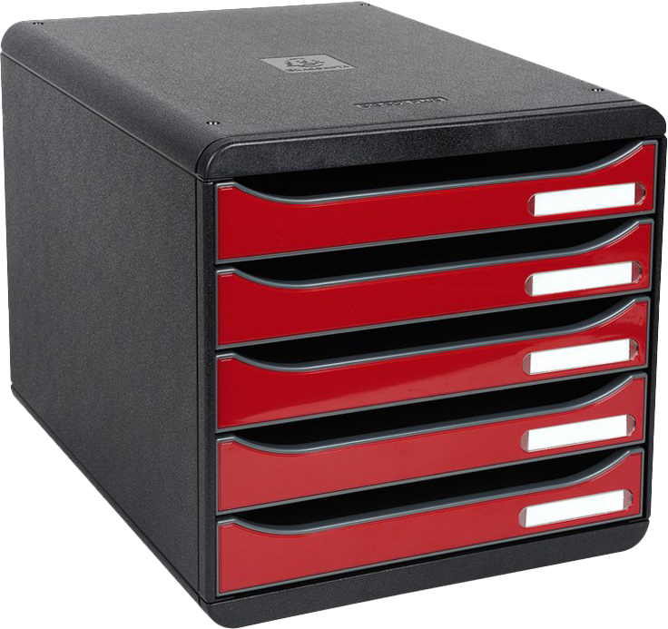 Exacompta BIG-BOX PLUS Classic - Armario de cajones - 5 cajones