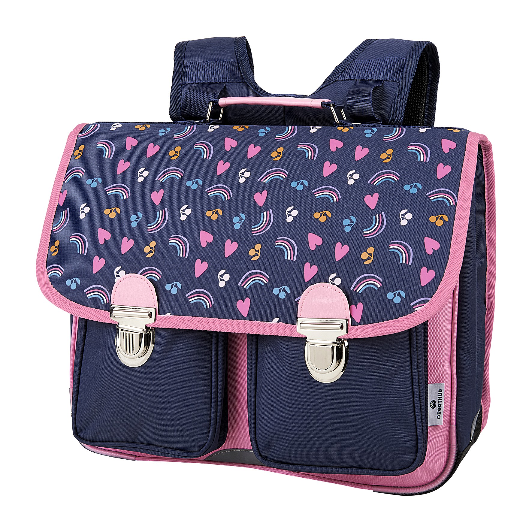 Cartable arc en ciel By Oberthur 38 cm compartiments