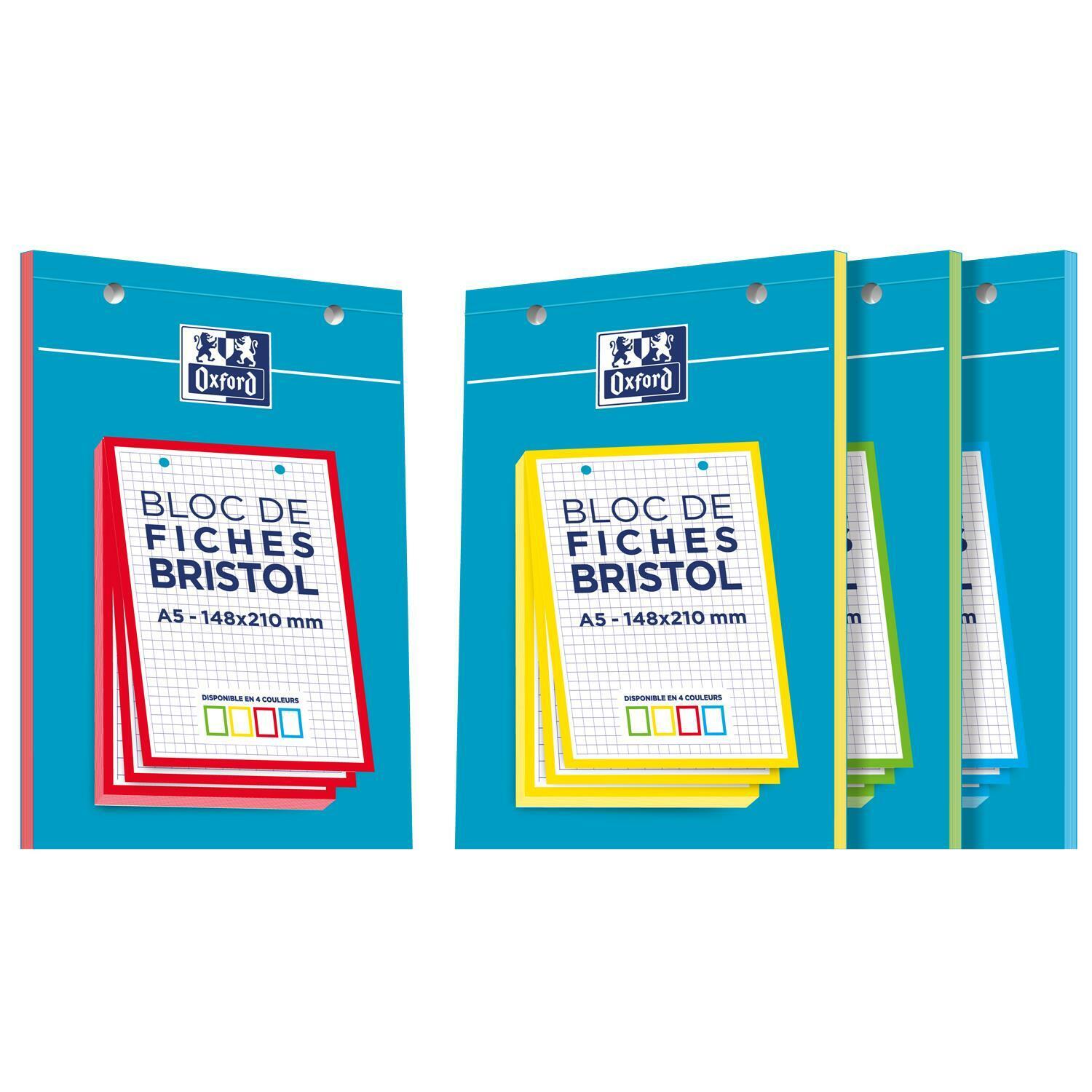 OXFORD Fiches 'Flash 2.0', 75 X 125 Mm, Quadrillé, Violet - Papier