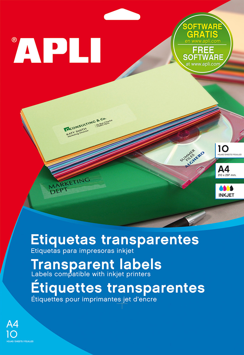 étiquettes Personnalisables Envoi Courrier 126 Étiquettes Adressage Avery Transparentes - 63.5x38.1mm Pour Imprimante Jet D'Encre Modèle étiquette Adresse Word Gratuit