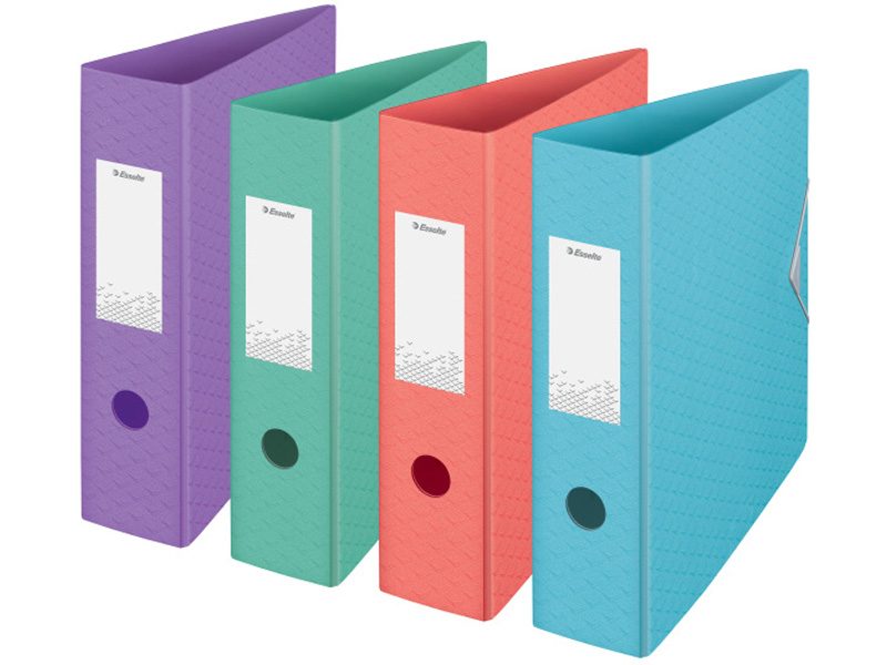 Lot De 3 Classeurs à Levier Oxford A4 XL 80mm - Capacité 750 Feuilles, Polypro, Coloris Aléatoire