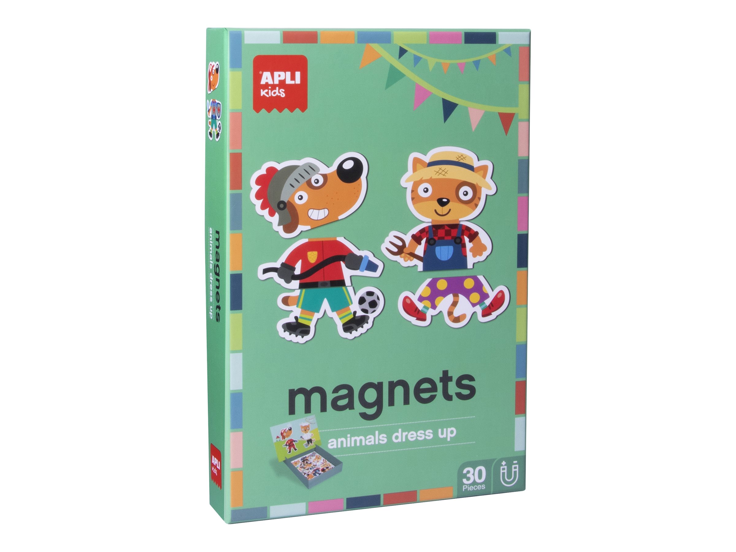 Jeu éducatif Italien Quercetti Magnetic Dress Up - Carnaval - Jeu Magnétique Enfants - 18 Pièces