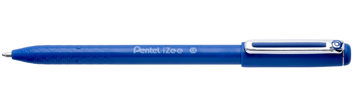Stylo à Bille Pentel IZee BX460 - Pointe Large 1mm, Encre Fluide, Rechargeable, Design Ergonomique