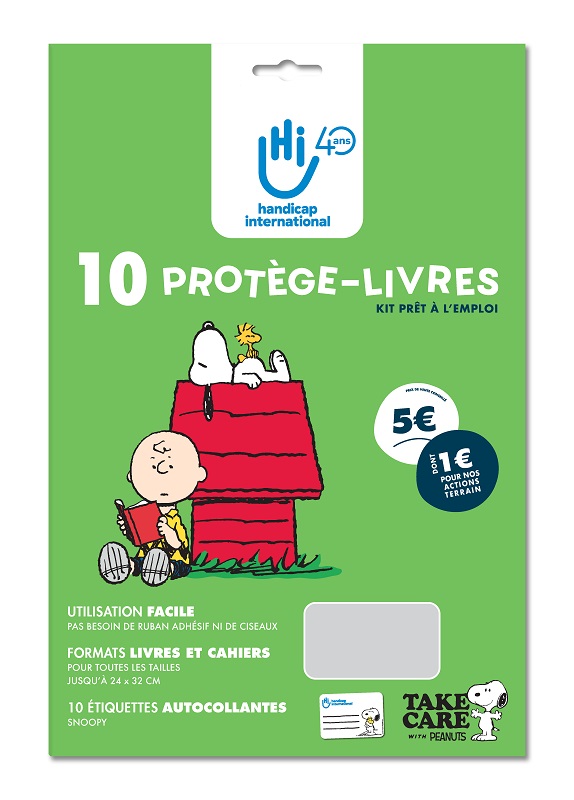 KIT PLIO Handicap International - 10 protège-livres prêts à l’emploi 