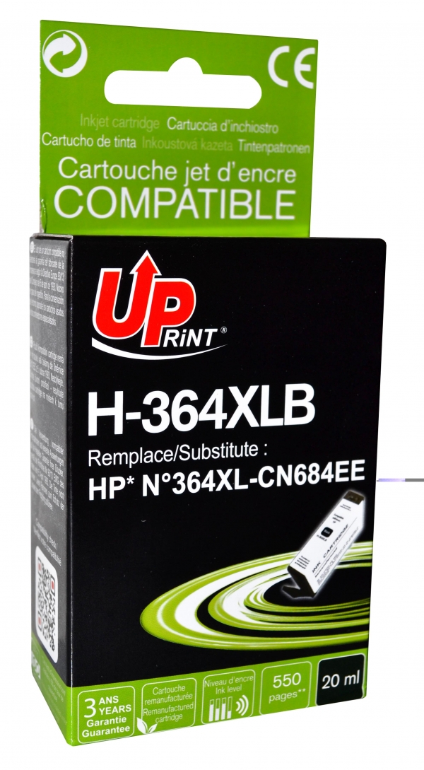 Cartouche compatible HP 364XL - noir - Uprint