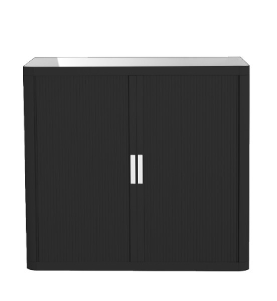 Armoire basse à rideaux EASY OFFICE 110 x 104 x 41,5 cm Corps et