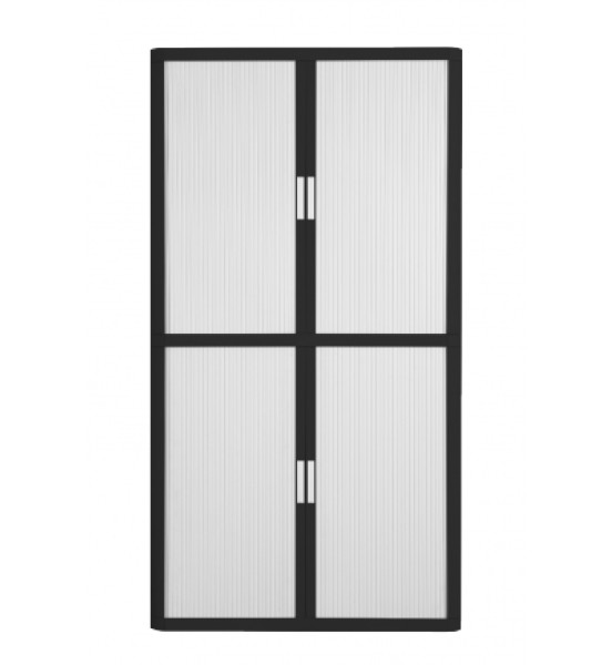 Armoire haute à rideaux EASY OFFICE 110 x 204 x 41,5 cm Corps noir