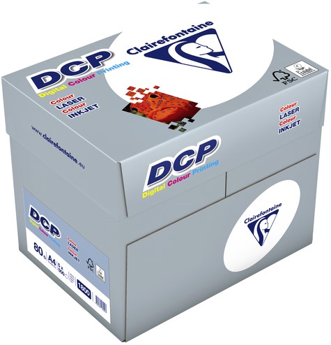 Clairefontaine Lot De 4 Ramettes Papier DCP 160g A4 Ivoire - 250 Feuilles Certifié FSC