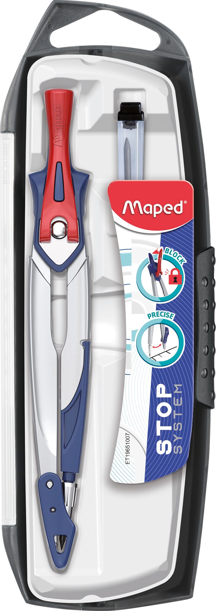 Maped Stop System - Coffret compas 2 pièces (compas et mine)