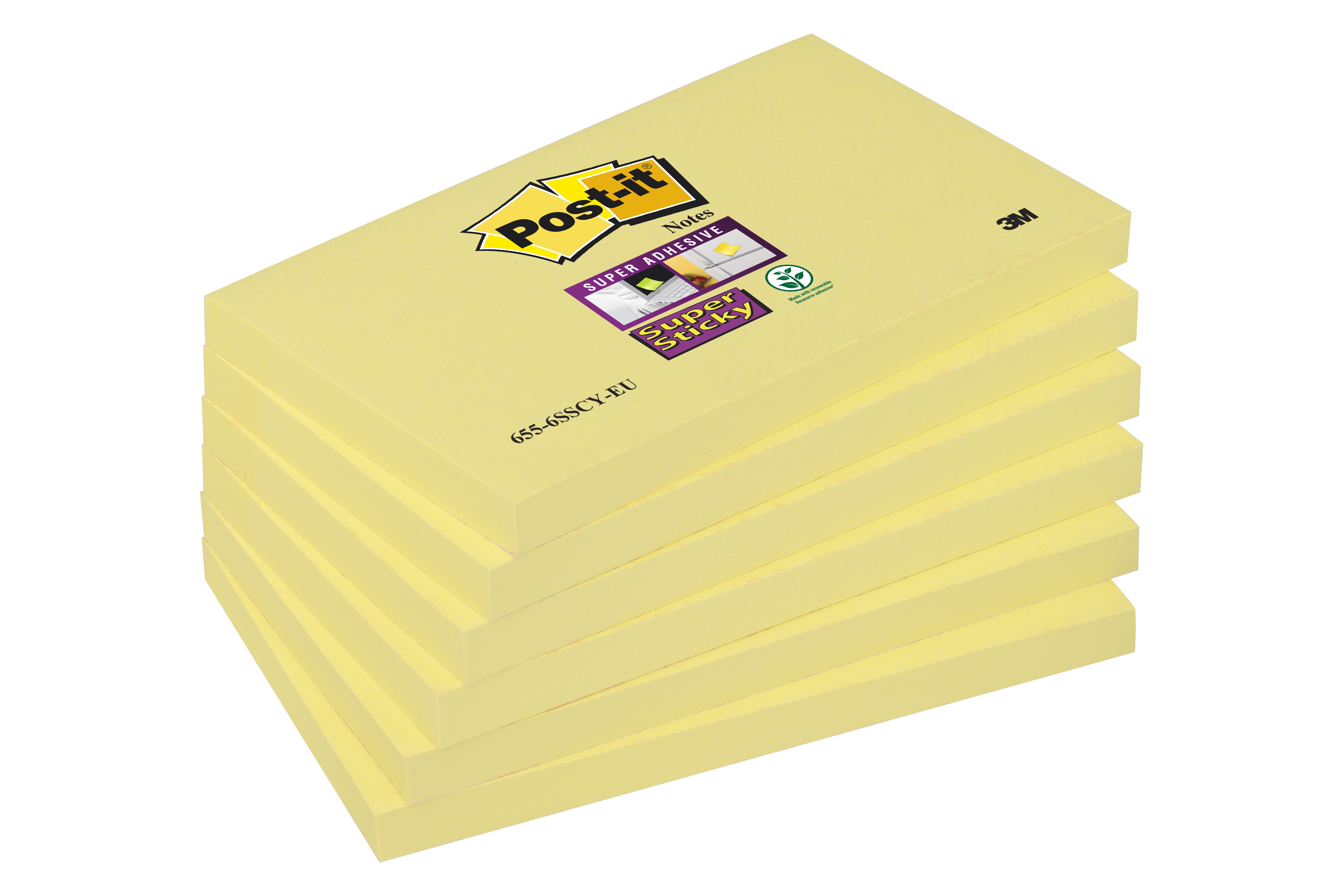 Post-It Bloc-Note Adhésif Super Sticky Notes, 127 X 76 Mm
