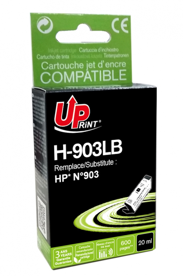 2 cartouches compatibles HP 903XL Noir