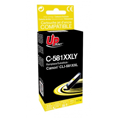 Cartouche compatible Canon CLI-581XXL - jaune - Uprint