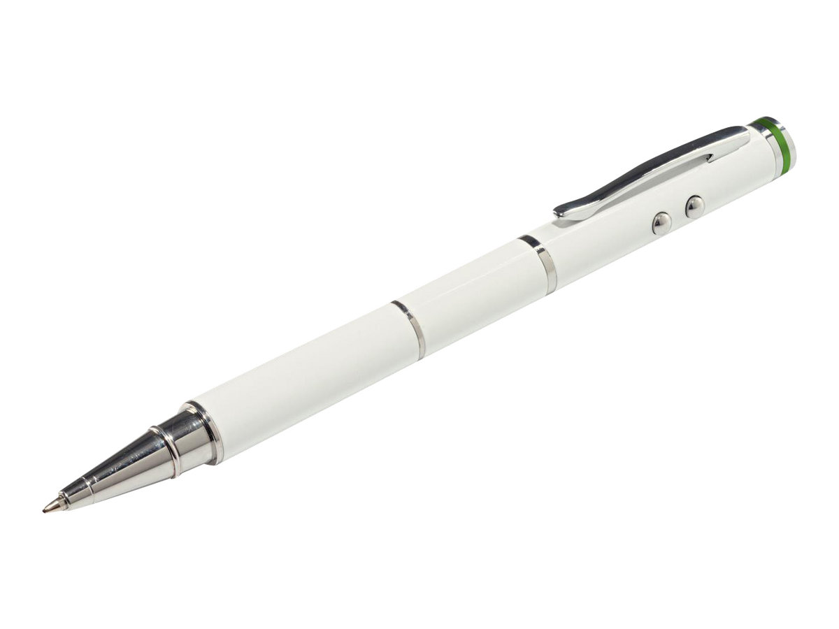 Leitz Complete 4 in 1 - Stylet / lampe torche / stylo à bille / pointeur  laser - blanc Pas Cher | Bureau Vallée