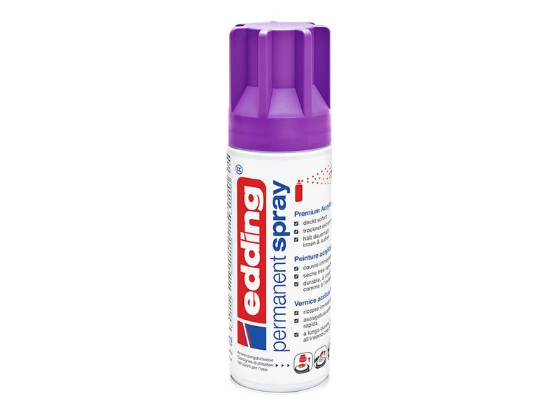 Edding E-5200 Spraydose Lavendelfarben – Schnelltrocknend, Für Innen & Außen, Hohe Deckkraft