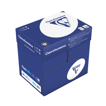 2500 Feuilles Papier A4 Clairefontaine Clairalfa 80g - 5 Ramettes Blanc 171 CIE