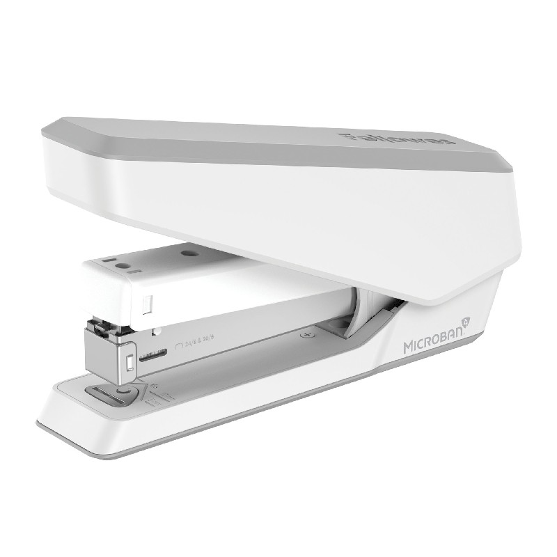 Agrafeuse Fellowes LX820 Pleine Bande - Microban Anti-Microbes - Agrafe 20 Feuilles - 3 Modes D'Agrafage