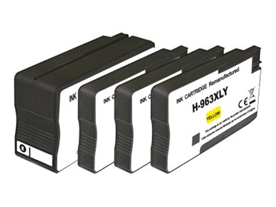 HP 963XL Pack de 4 cartouches d'encre noire, cyan, jaune et