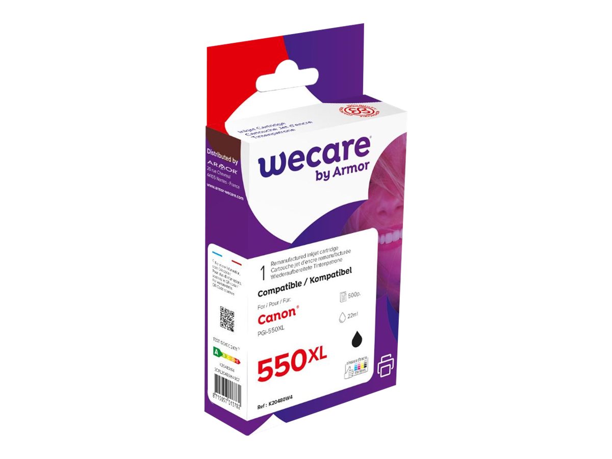 Cartouche compatible Canon PGI-550XL - noir photo - Wecare K20480W4 