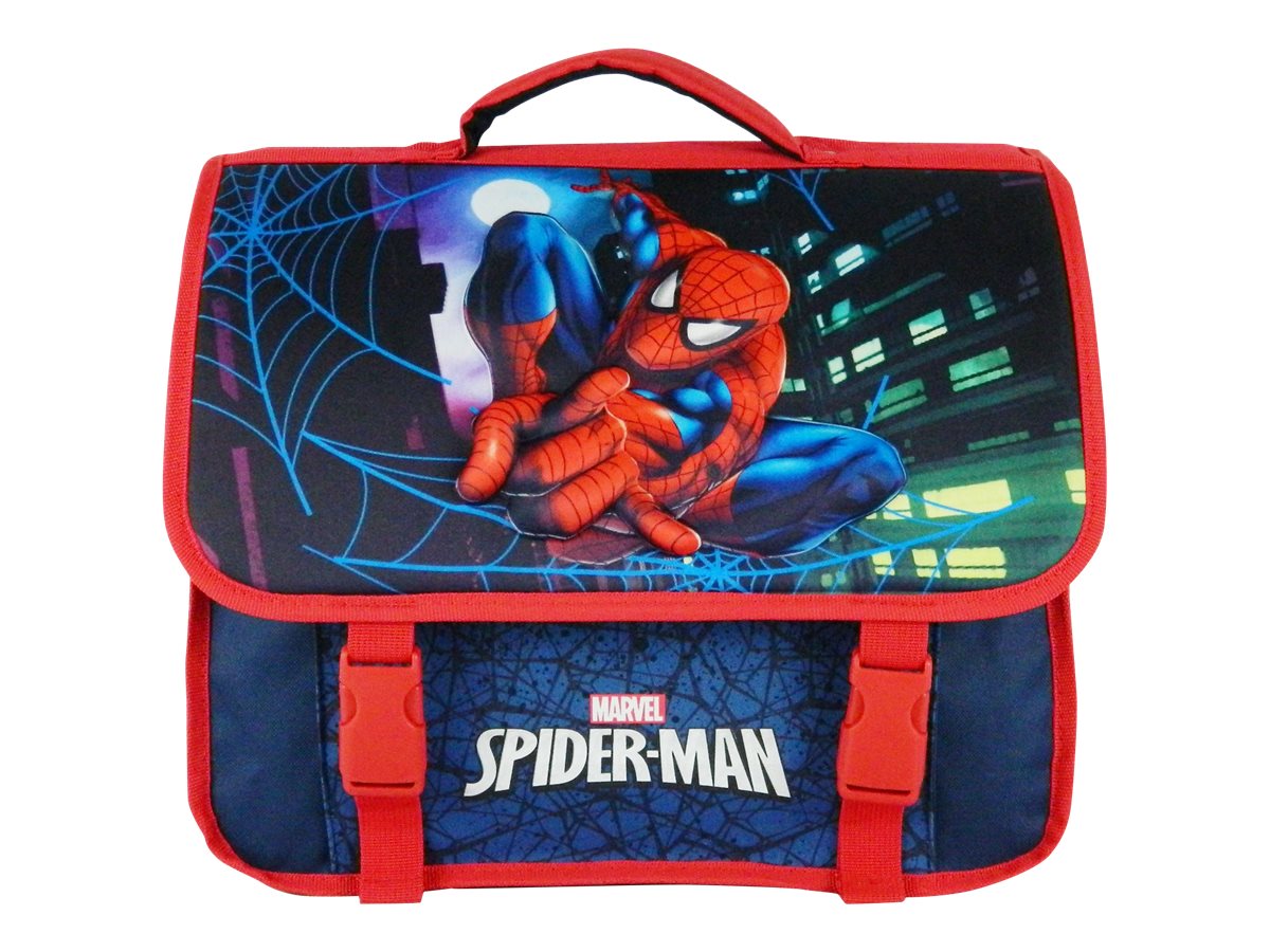 Cartable Spiderman 38 cm - 2 compartiments - rouge - Bagtrotter