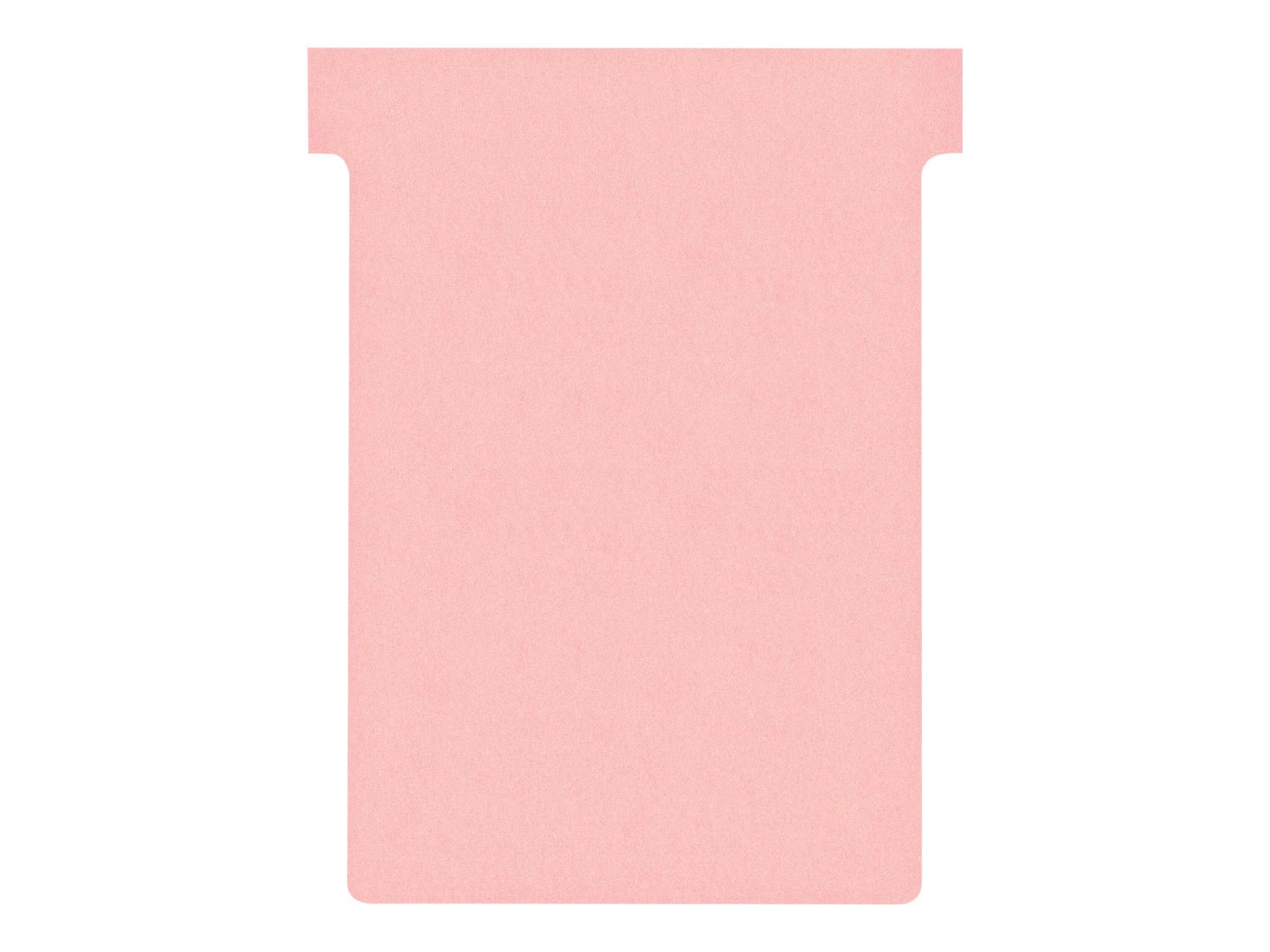 Fiches T pour planning - Taille 1,5 - Rose - NOBO
