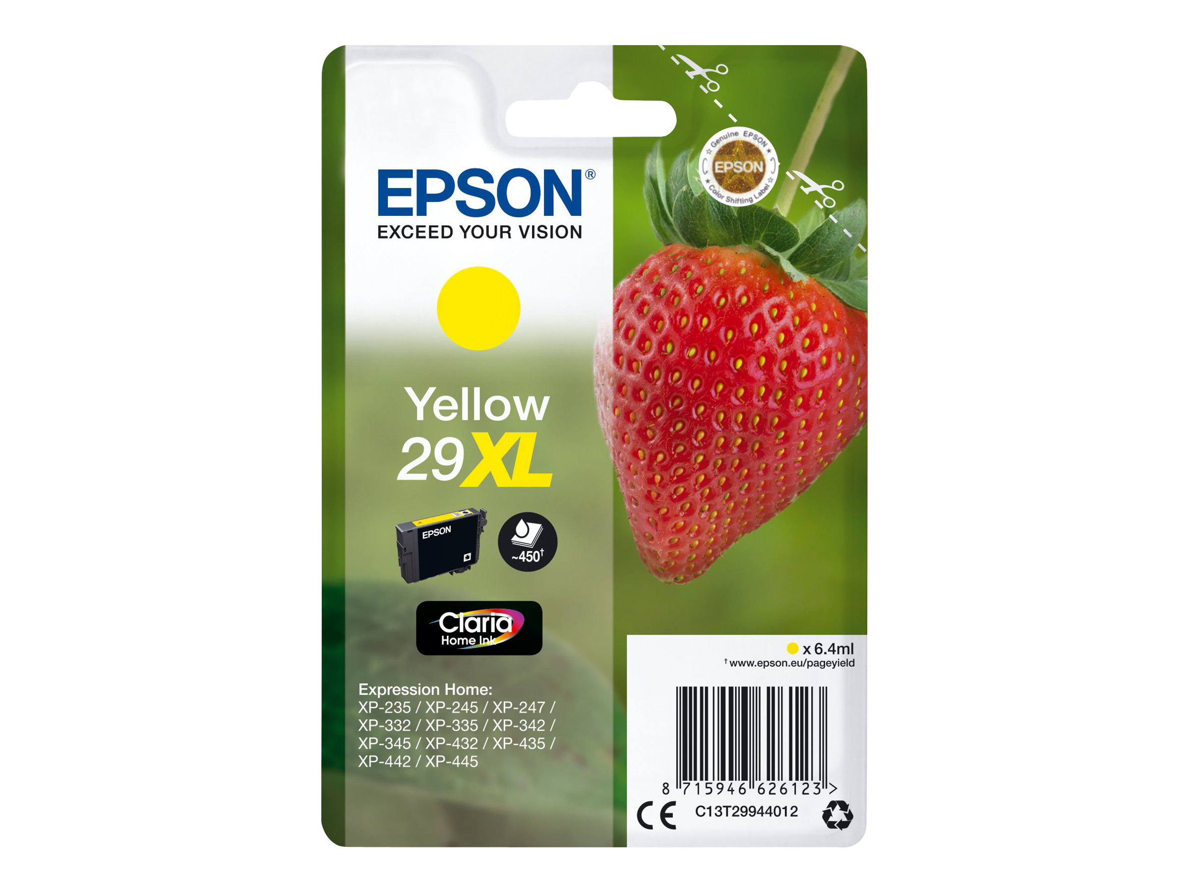 Epson 29XL Fraise - jaune - cartouche d'encre originale