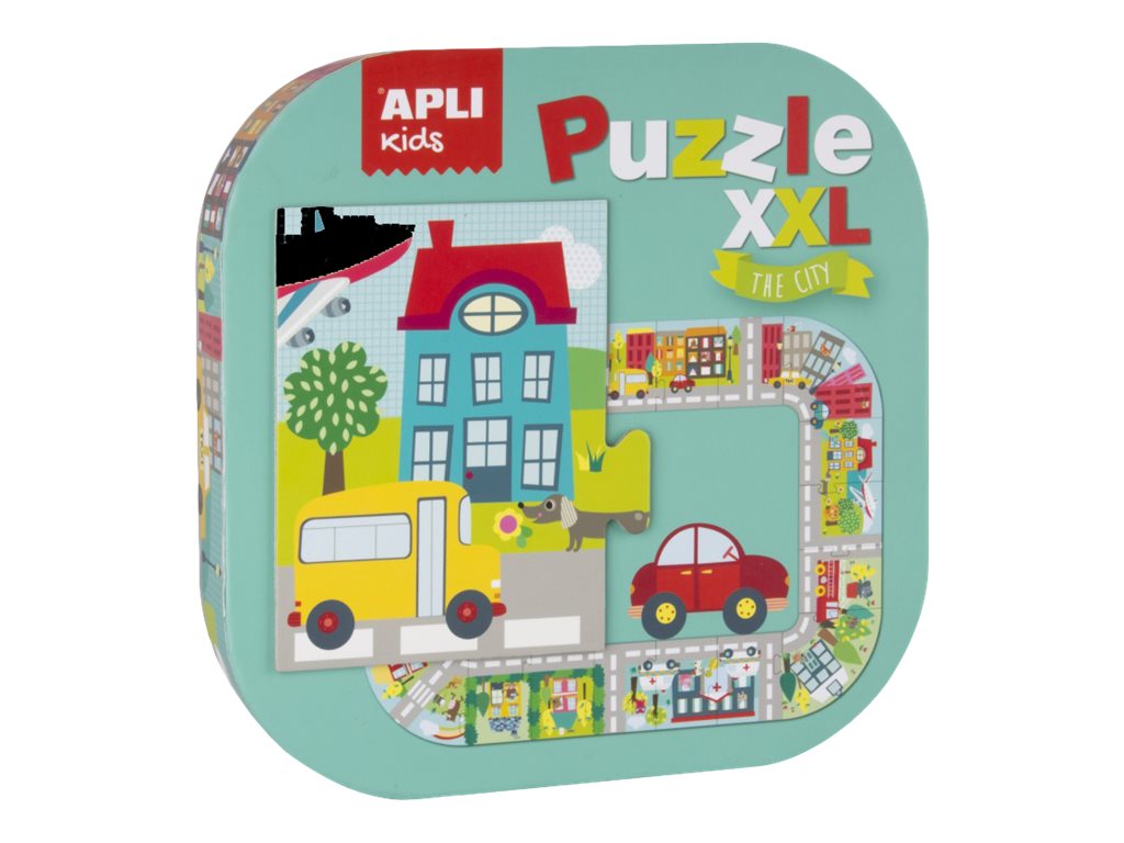 Puzzle 2 x 24 pièces - Ferme et Ville
