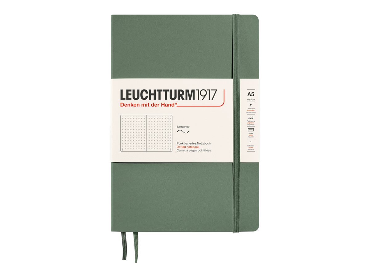 Agenda Semainier LEUCHTTURM1917 2026 - Format A5 Moyen, Vert Forêt - Avec Pages De Notes Et Fermeture élastique - 2