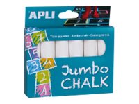 Apli Jumbo - 6 craies géantes blanches - pour trottoir