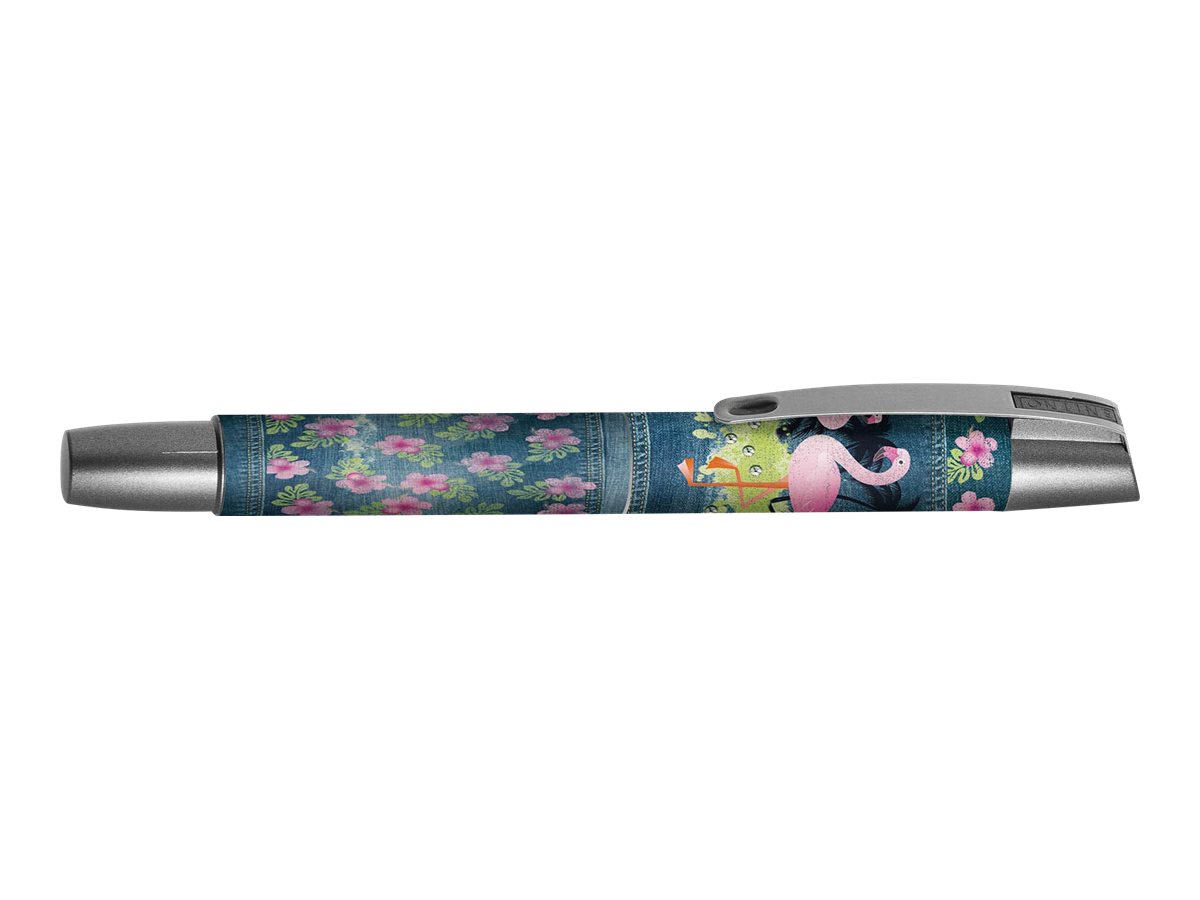 Online Campus - Stylo plume pour gauchers - Denim flamingo