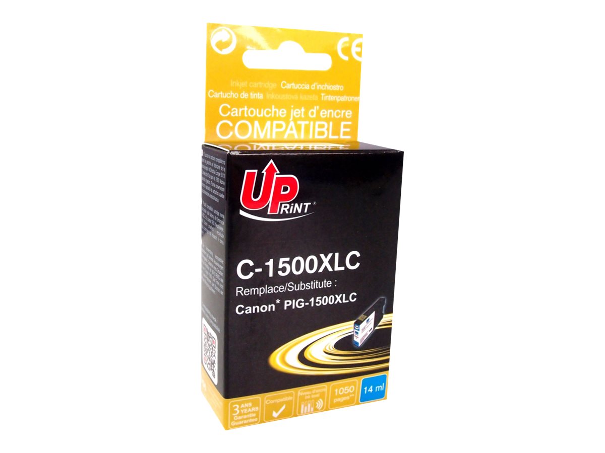 Cartouche compatible Canon PGI-1500XL - cyan - UPrint C.1500XLC  