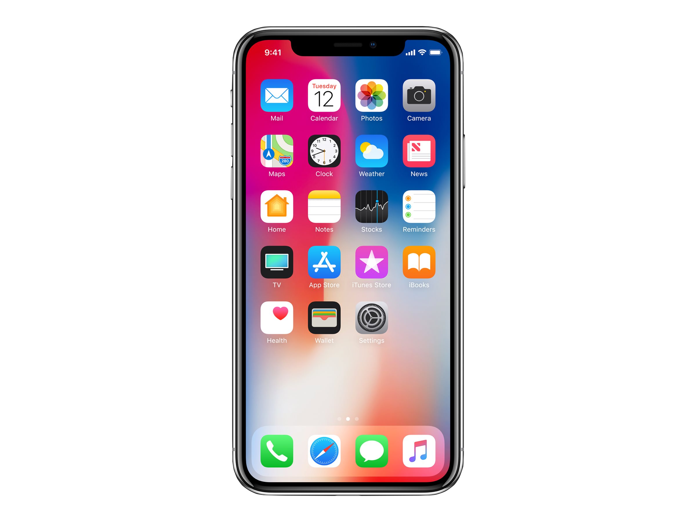 Châssis Complet iPhone 12-Connecteur de Charge+Batterie Noir (Gebraucht