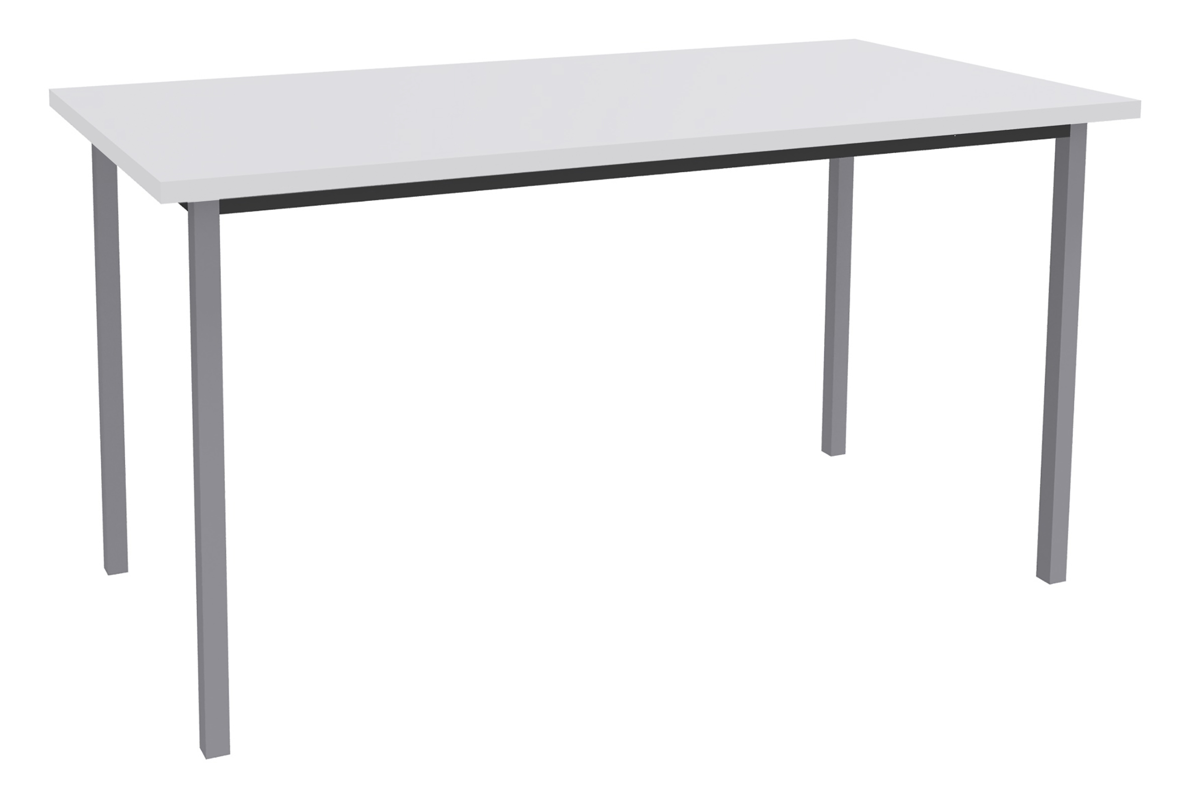 Table de réunion Rectangulaire - 120 x 60 cm - Pieds aluminium