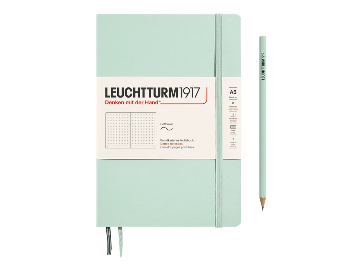 LEUCHTTUR1917 367668 Agenda Seainier à Couverture Souple Forat A6 2024 12 Ois Vert Forêt
