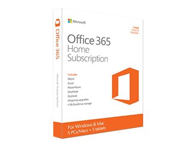 Microsoft Office 365 Home - licence d'abonnement (1 an) - jusqu'à 5 PC et  Mac par foyer